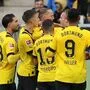 Dortmund feierte mit Julian Brandt (2. von rechts)