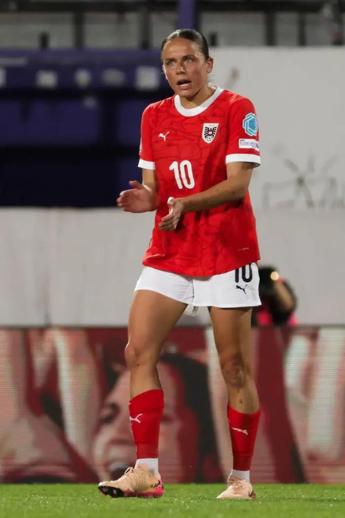 VIENNA,AUSTRIA,03.JUN.25 - WOMEN SOCCER - UEFA Women s Nations League, OEFB international match, Austria vs Germany. Image shows Laura Feiersinger (AUT).
Photo: GEPA pictures/ David Bitzan