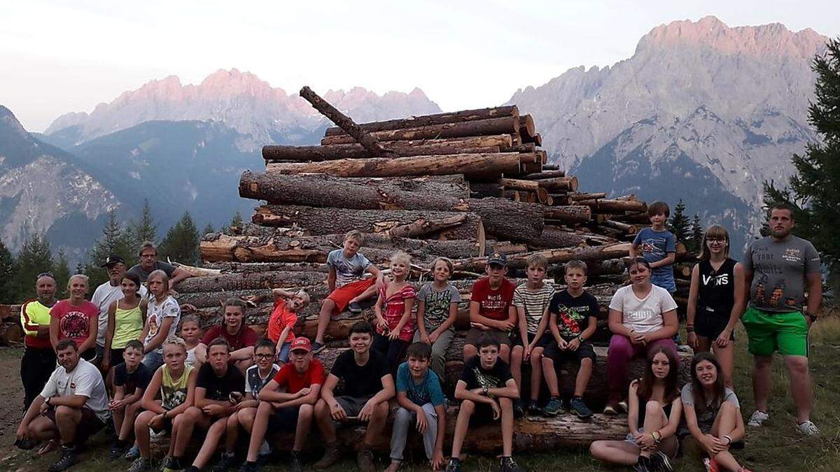 Jungschützen-Ferienlager auf der Leisacher Alm am Hochstein