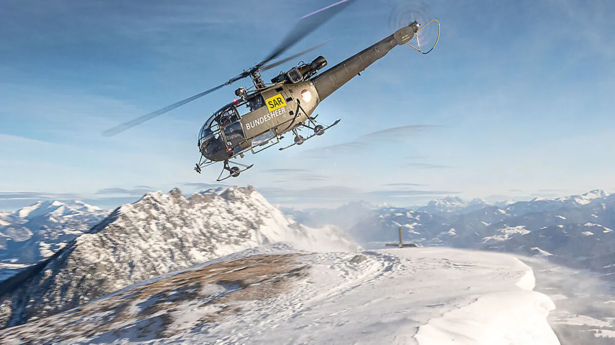 Die Alouette III macht dem Piloten aufgrund ihres speziellen Cockpits seine Aufgabe leichter