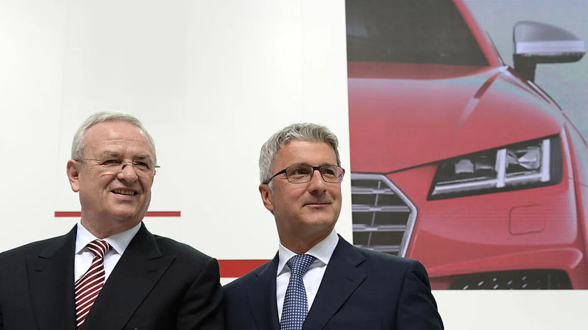 Martin Winterkorn und Rupert Stadler im Mai 2014