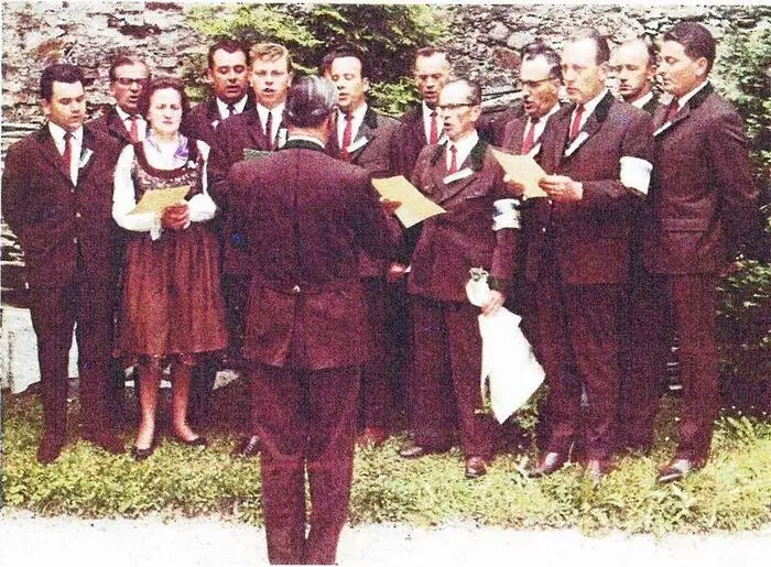 Männerchor mit Frau: Martha Weger sang viele Jahre lang Tenor