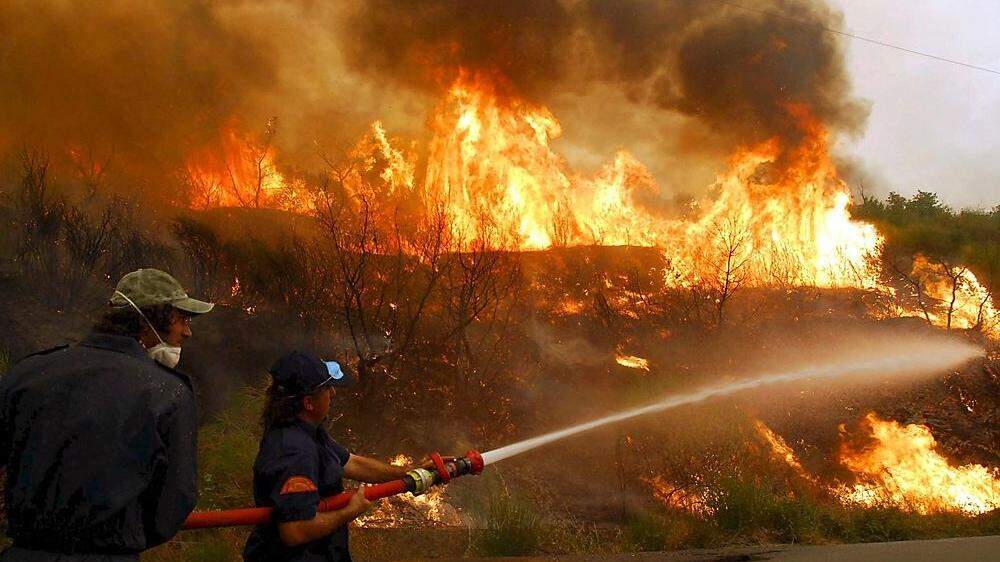 EU-Hilfseinsätze, wie die Bekämpfung der Waldbränd ein Griechenland, sollen künftig auch für die Kärntner Wehren möglich sein