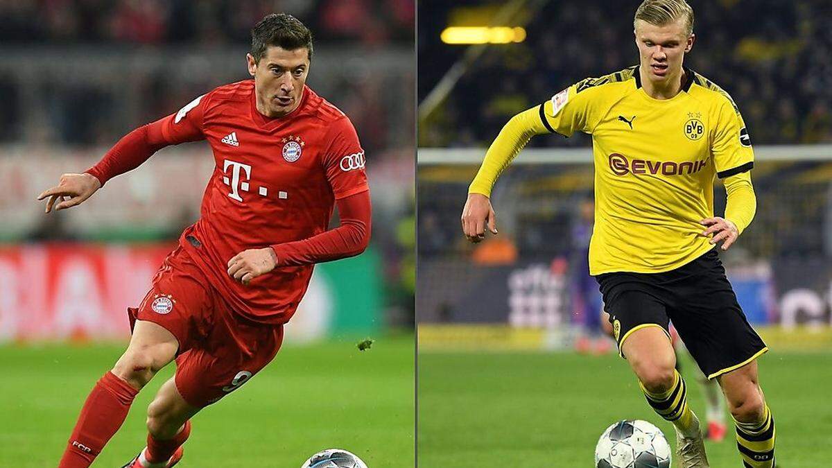 Lewandowski und Haaland sollen heute für Treffer sorgen