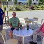 Im Postcafé war und ist die Europameisterschaft natürlich Gesprächsthema. Von links: Walter Ehgartner, Friedrich Göttfried und Helmut Kollenz 