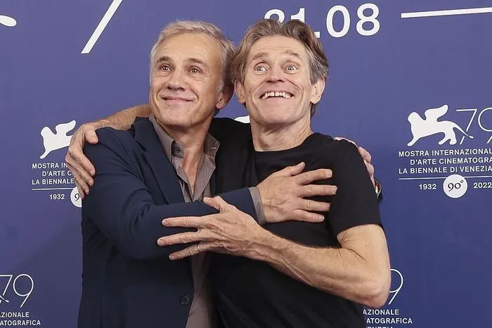Scherzkekse unter sich: Christoph Waltz und Willem Dafoe