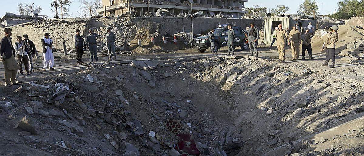 Anschlagsort in Kabul