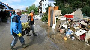 Das Hochwasser hinterließ schwere Schäden im Osten Österreichs