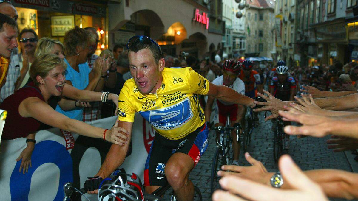 Lance Armstrong lockte 2003 Tausende an den Streckenrand 