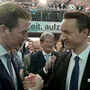 Bundeskanzler Sebastian Kurz mit Finanzminister Gernot Blümel 