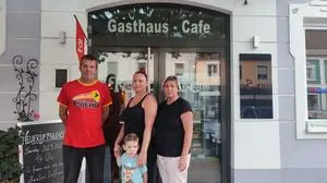 Die Familie Staudeker: Matjaz, Sara, Helena und Anej (v.li.) 