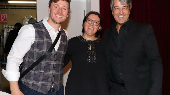 Am Foto von Links: Peter Kosz (Organisation), GF Marion Rothschopf-Herzog und Stefan Hofer (musikalische Leitung)