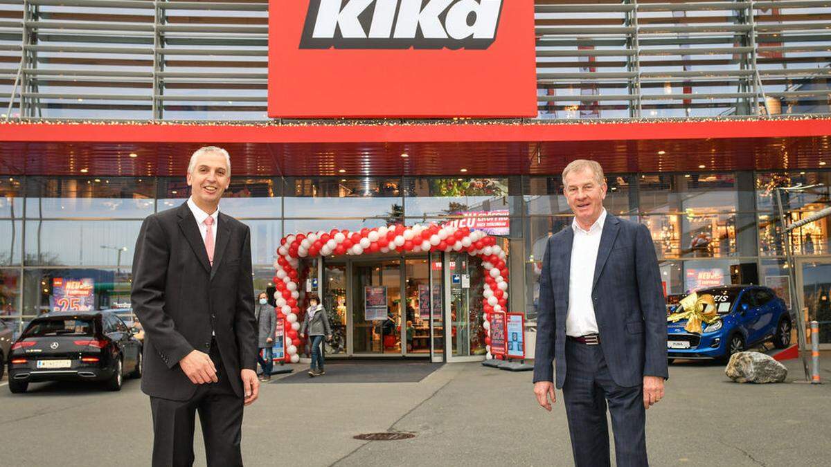 Die Kika-Chefs Johann Trinkl und Reinhold Gütebier