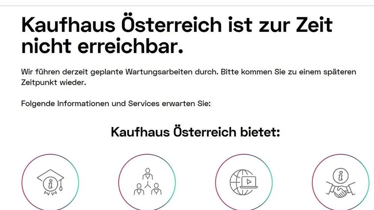 Das Kaufhaus Österreich startete mit technischen Problemen