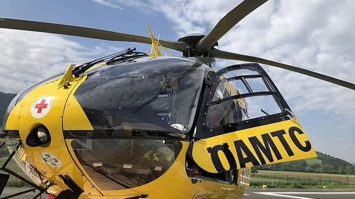 Der Rettungshubschrauber flog nach Eggersdorf