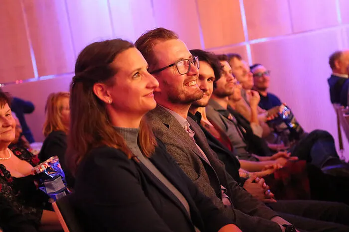 Livia Graf von der Filmproduktion Graf mit ihrem Lebensgefährten Pierre Bechler