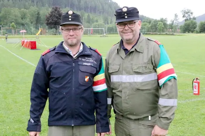 Für die perfekte Organisation zeichneten Michael Pirker (FF St. Donat) und Andreas Ladstätter (FF Guttaring) verantwortlich (von links).