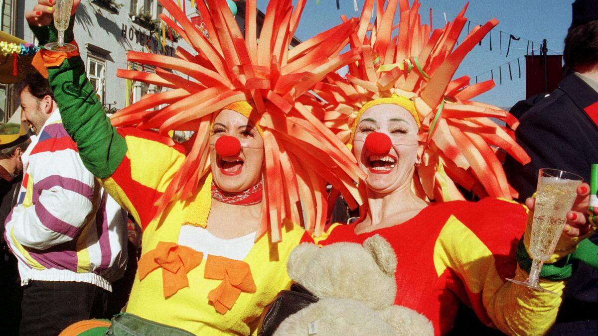 Umuzug der Narren beim Villacher Fasching 