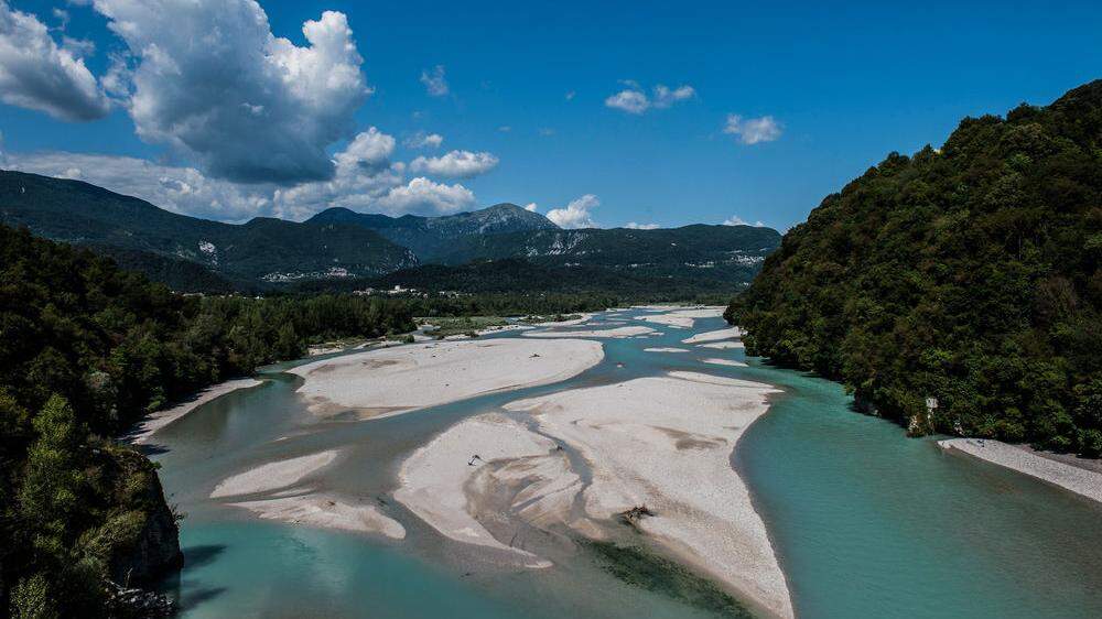 Der Tagliamento ist das größte naturnahe Flusssystem Europas, Heimat zahlreicher Tiere und Badeparadies