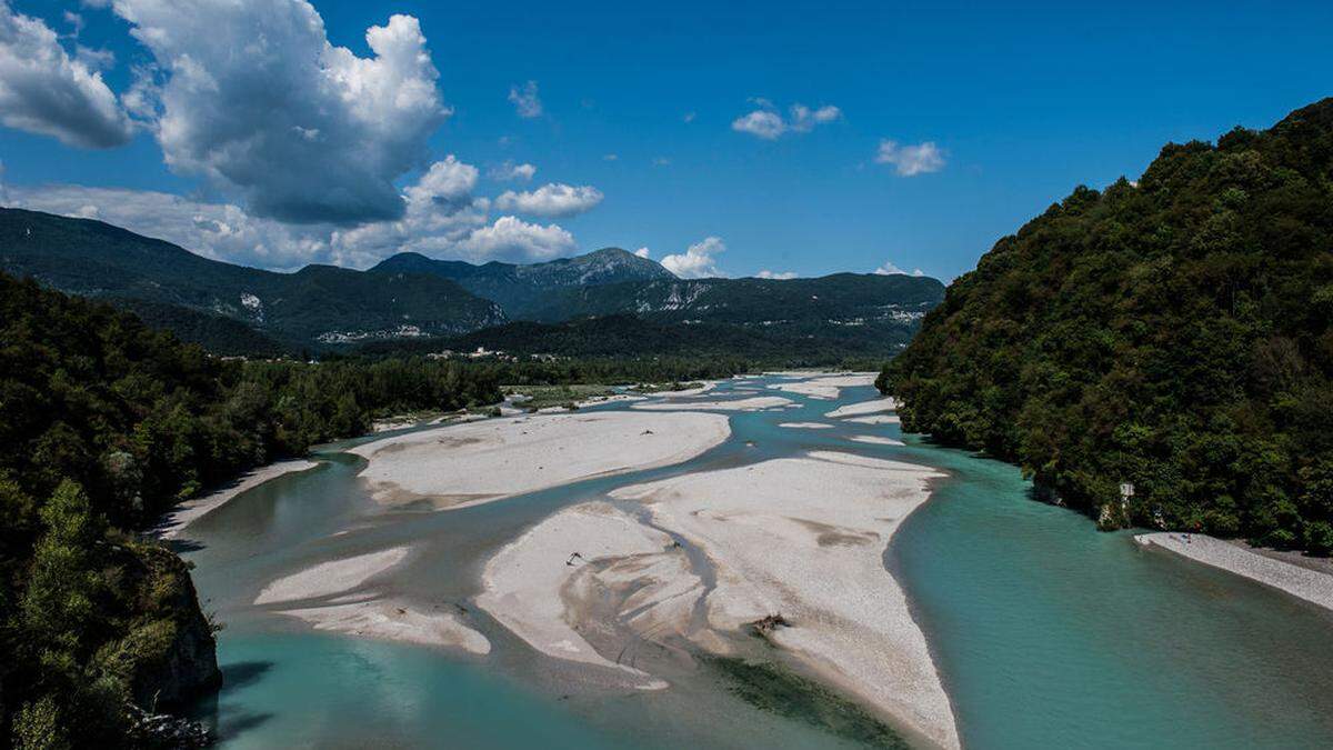 Der Tagliamento ist das größte naturnahe Flusssystem Europas, Heimat zahlreicher Tiere und Badeparadies