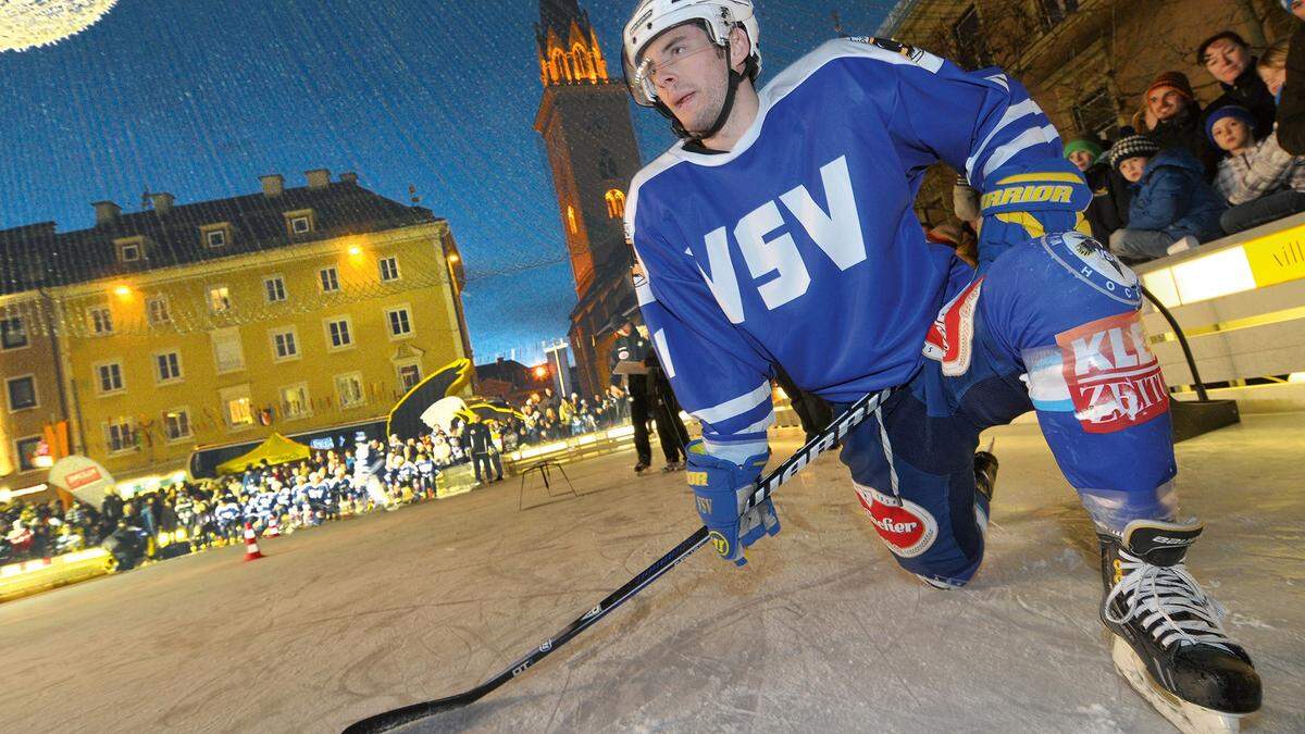 Vom Rathausplatz in die NHL: Auch Derek Ryan war schon in der Innenstadt dabei