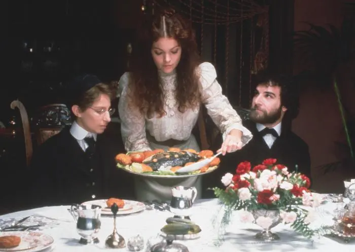 Bildnummer: 55180688  Datum: 09.12.1983  Copyright: imago/EntertainmentPictures
1983 - Yentl - Movie Set PICTURED: BARBRA STREISAND as Yentll, MANDY PATINKIN as Avigdor, AMY IRVING as Hadass RELEASE DATE: December 9, 1983. MOVIE TITLE: Yentl. DIRECTOR: Barbra Steisand. STUDIO: MGM. PLOT: Dramatization of Yentl, the Yeshiva Boy, by Isaac Bashevis Singer (1902-1991); originally published in Yiddish c. 1960, then in English c. 1983. The story: In an Ashkenazic shtetl in Poland, Yentl Mendel is the boyishly klutzy daughter and only child of long widowed Rebbe ( Talmud Teacher ) Mendel, who teaches Talmud (a codification of Jewish Law) to local boys - and to Yentl, but secretly because girls were not allowed to learn the law in those days. When her father dies, Yentl is all alone in the world. She takes the momentous decision to leave the village and - disguised as a boy and calling herself by the name of her late brother, Anshel. !ACHTUNG NUTZUNG NUR BEI FILMTITEL-NENNUNG! PUBLICATIONxINxGERxONLY People Entertainment Film kbdig 1983 quer 

Bildnummer 55180688 Date 09 12 1983 Copyright Imago EntertainmentPictures 1983  Movie Set Pictured Barbra Streisand As Yentll Mandy Patinkin As Avigdor Amy Irving As Hadass Release Date December 9 1983 Movie Title  Director Barbra Rising sand Studio MGM Plot dramatization of  The Yeshiva Boy by Isaac  Singer 1902 1991 originally published in Yiddish C 1960 Then in English C 1983 The Story in to Ashkenazic shtetl in Poland  Mendel IS The boyishly klutzy Daughter and Only Child of Long  Rebbe Talmud Teacher Mendel Who teaches Talmud a codification of Jewish Law to Local Boys and to  but secretly because Girls Were Not allowed to Learn The Law in Those Days When her Father This  IS All Alone in The World She Takes The momentous Decision to Leave The Village and disguised As a Boy and Calling herself by The Name of her Late Brother  Regard Use only at FILMTITEL ANSWER PUBLICATIONxINxGERxONLY Celebrities Entertainment Film Kbdig 1983 horizontal  