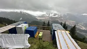 Seit dem Vorjahr wird im Bereich des Pfaffenstein-Südhangs am Lawinenschutz Kölchgraben gebaut