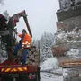 Die Koordinierung der Holztransporte sind jetzt vorrangig