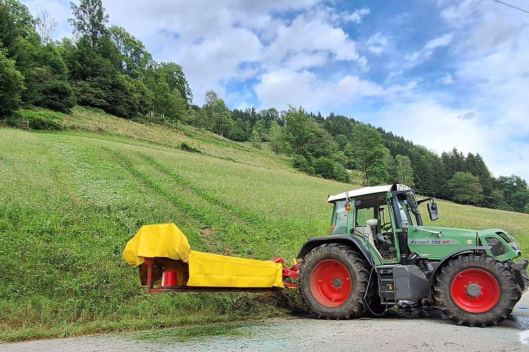 Landwirt bei Traktorabsturz im Lavanttal aus Kabine geschleudert: Schwer verletzt