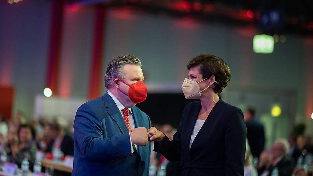 SPÖ-Chefin Pamela Rendi-Wagner und Wiens Bürgermeister Michael Ludwig in trauter Eintracht. Bei seinem Parteitag darf sie eine große Rede halten.