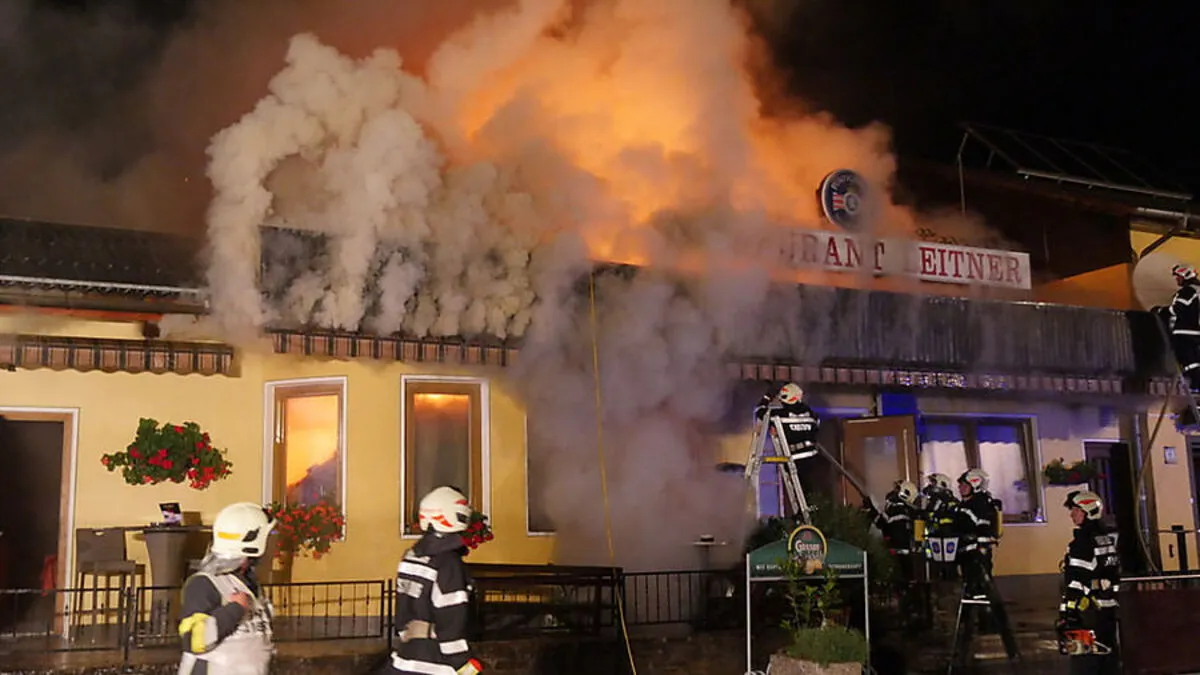 In der Nacht auf Samstag brannte es im Gasthaus Leitner