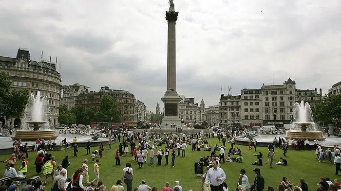Tourismusmagnet in London: Trafalger Square 