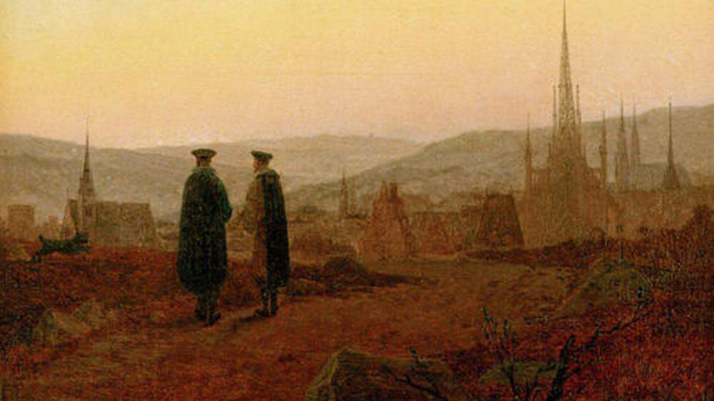Gemälde von Carl Gustav Carus (1789–1869): Osterspaziergang. Faust und sein Famulus Wagner