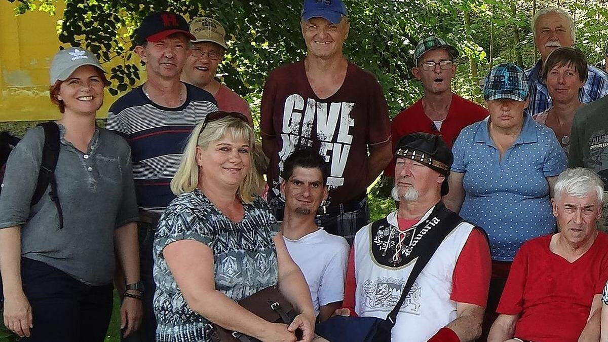 Bei den Wasserspielen in Hellbrunn gab es ein wenig Abkühlung