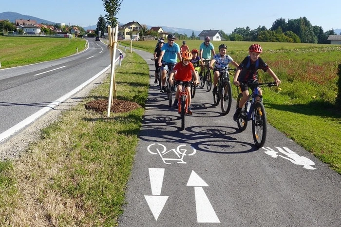 ...und Radfahrern.