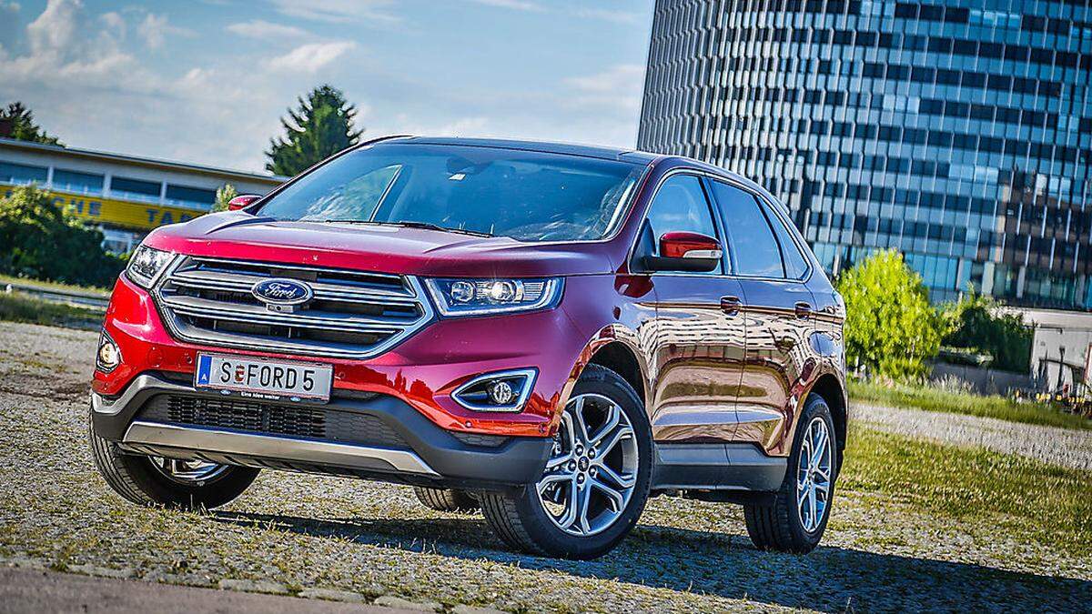 Big is beautiful. Der Ford Edge misst in der Länge 4,8 Meter