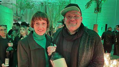 Josef und Andrea Scharl aus St. Anna am Aigen präsentierten ihren neuen Jahrgang des Pinot Noir Reserve – den Scharlemanje 2.0