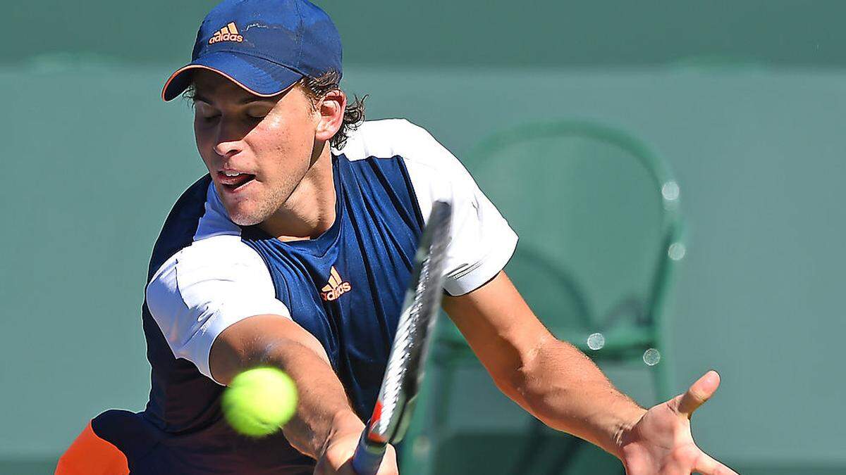 Thiem trifft auch mit geschlossenen Augen den Ball