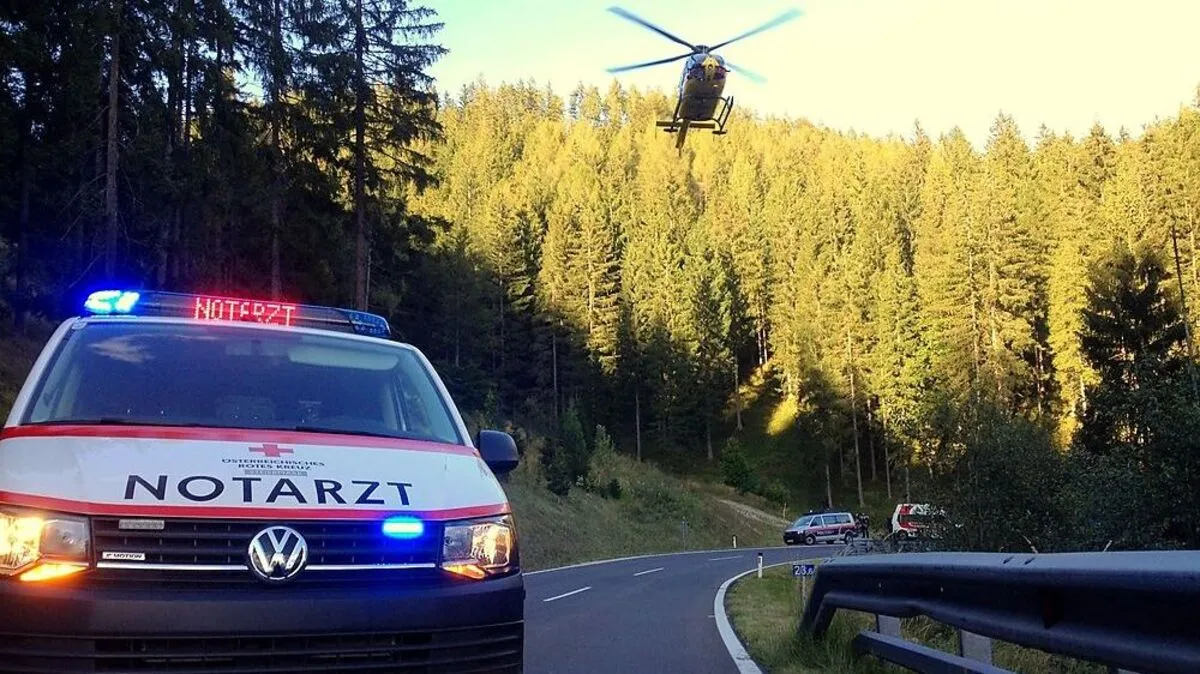 Der Rettungshubschrauber wurde nachgefordert