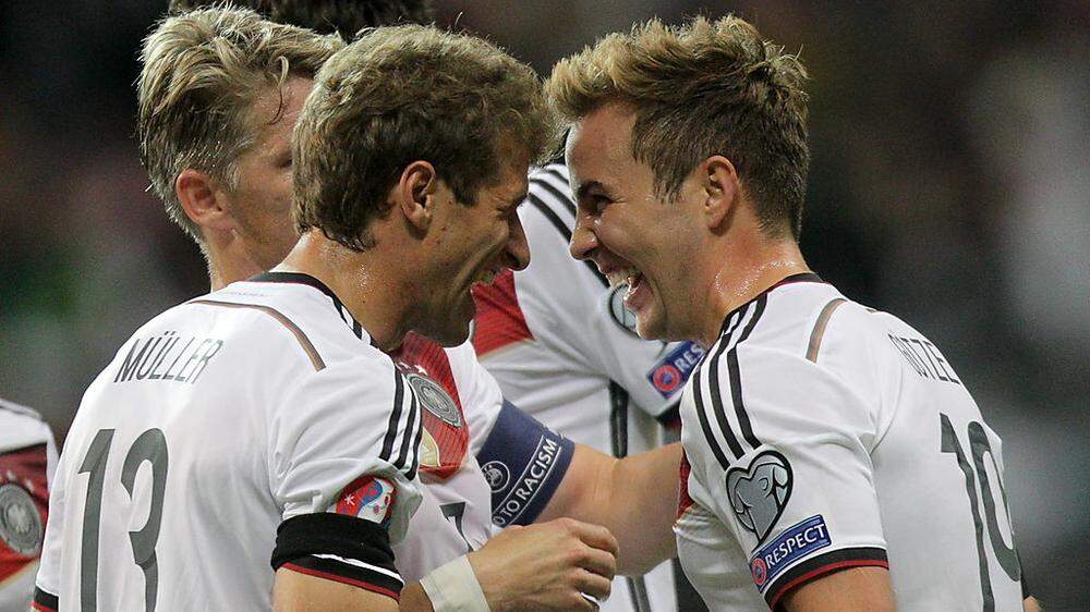 Müller und Götze sorgten für die Tor der Deutschen