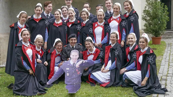 Die Malteser des Ritterordens und der Hilfsdienste kamen in Stift Göss zusammen, um neue Mitglieder aufzunehmen.