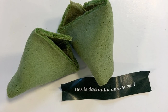 Die üblichen Glückskeks-Weisheiten gibt es einmal auf steirisch...