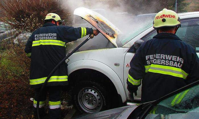 Die Freiwillige Feuerwehr Stegersbach löschte den Brand