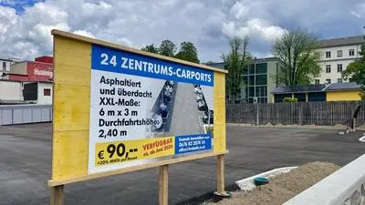 In der Ortenburger Straße in Spittal entstehen 24 neue Carport-Parkplätze