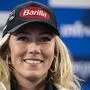 Mikaela Shiffrin beeindruckte auch bei ihrem ersten Auftritt im WM-Ort mit Klasse, Humor und dazu einer Portion Demut