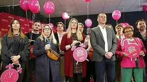 Pinke Enttäuschung bei der Hochrechnung