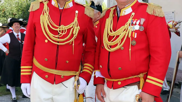 Am Foto von Links: Marco Liendl (Obmann) und Alfred Thaler (Hauptmann).