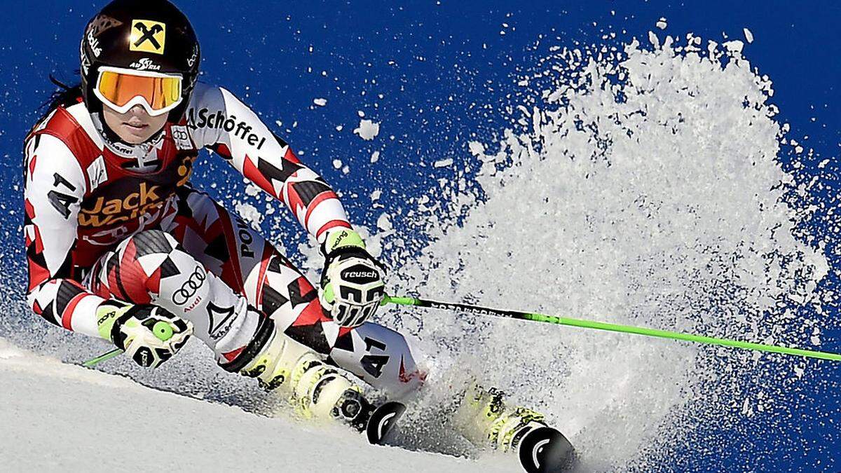 Anna Fenninger kam beim Training in Sölden zum Sturz