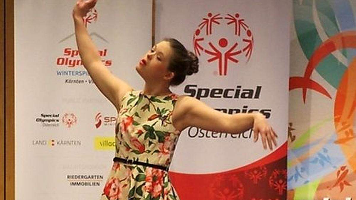 Sarah bei den Special Olympics im Jänner 2020