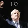 Boris Johnson bei seiner ersten Rede in Downing Street No 10